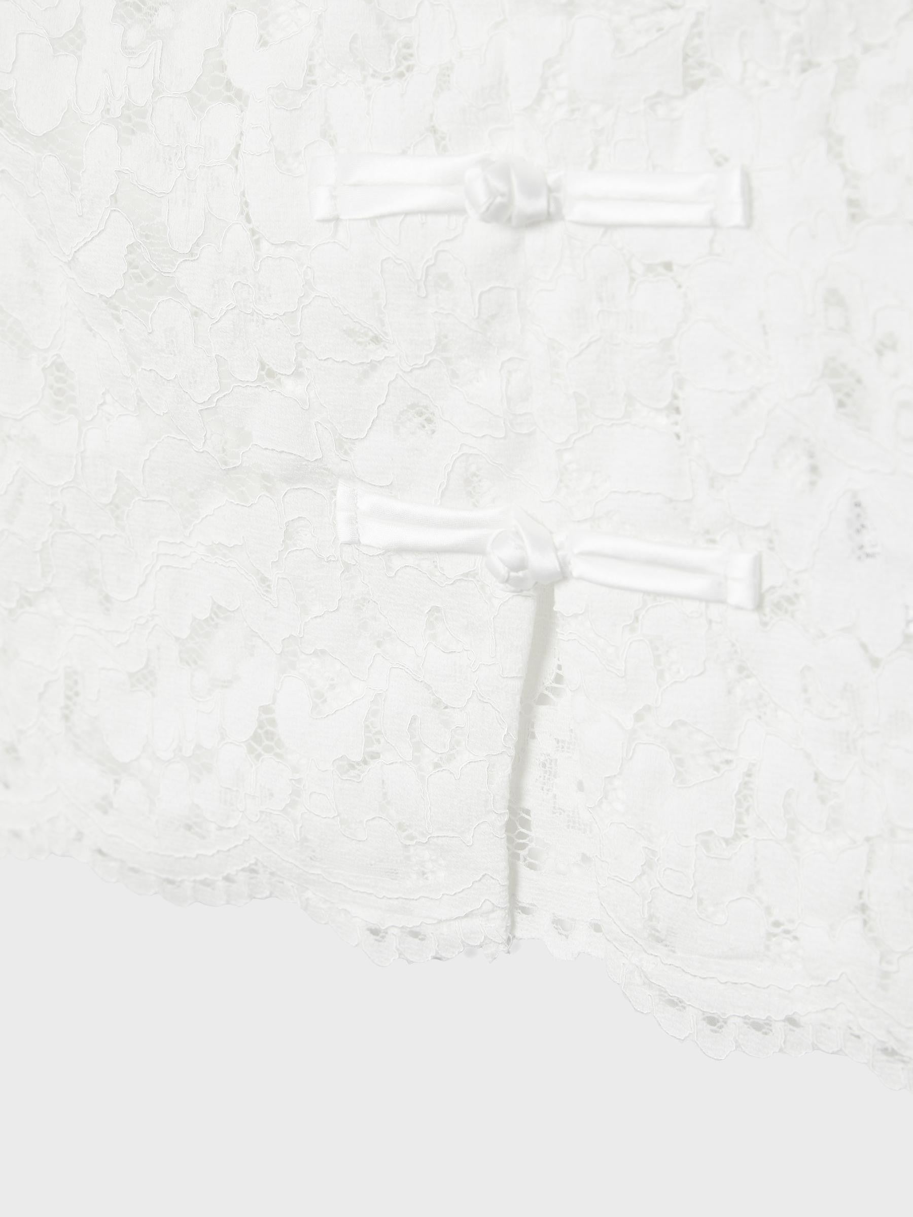 Margaux | Lace Sleeveless Mandarin Collar Top