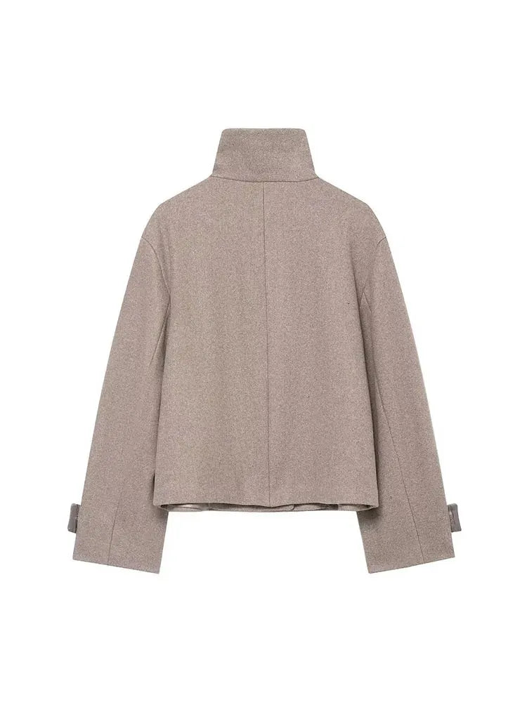 Angela | Stehkragen-Jacke mit Knöpfen