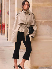 Alice | Oversized High-Neck Trench Jacket