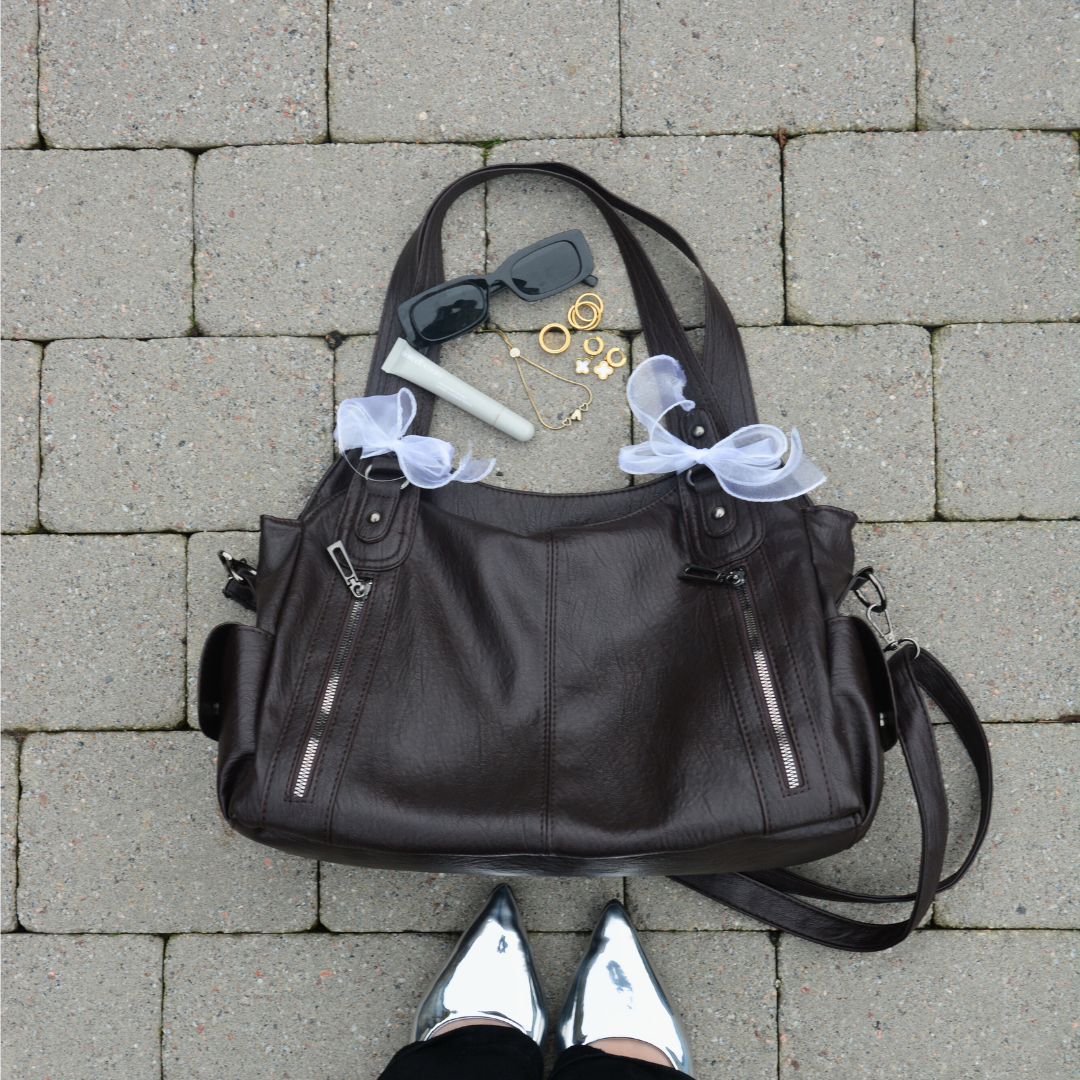 Amalfi | Oversized Multi-Pocket Shoulder Bag