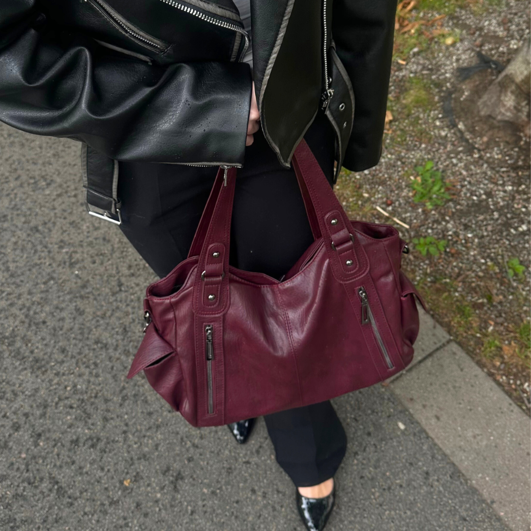 Amalfi | Oversized Multi-Pocket Shoulder Bag