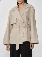 Harper | Belted Oversized Trench Jacket