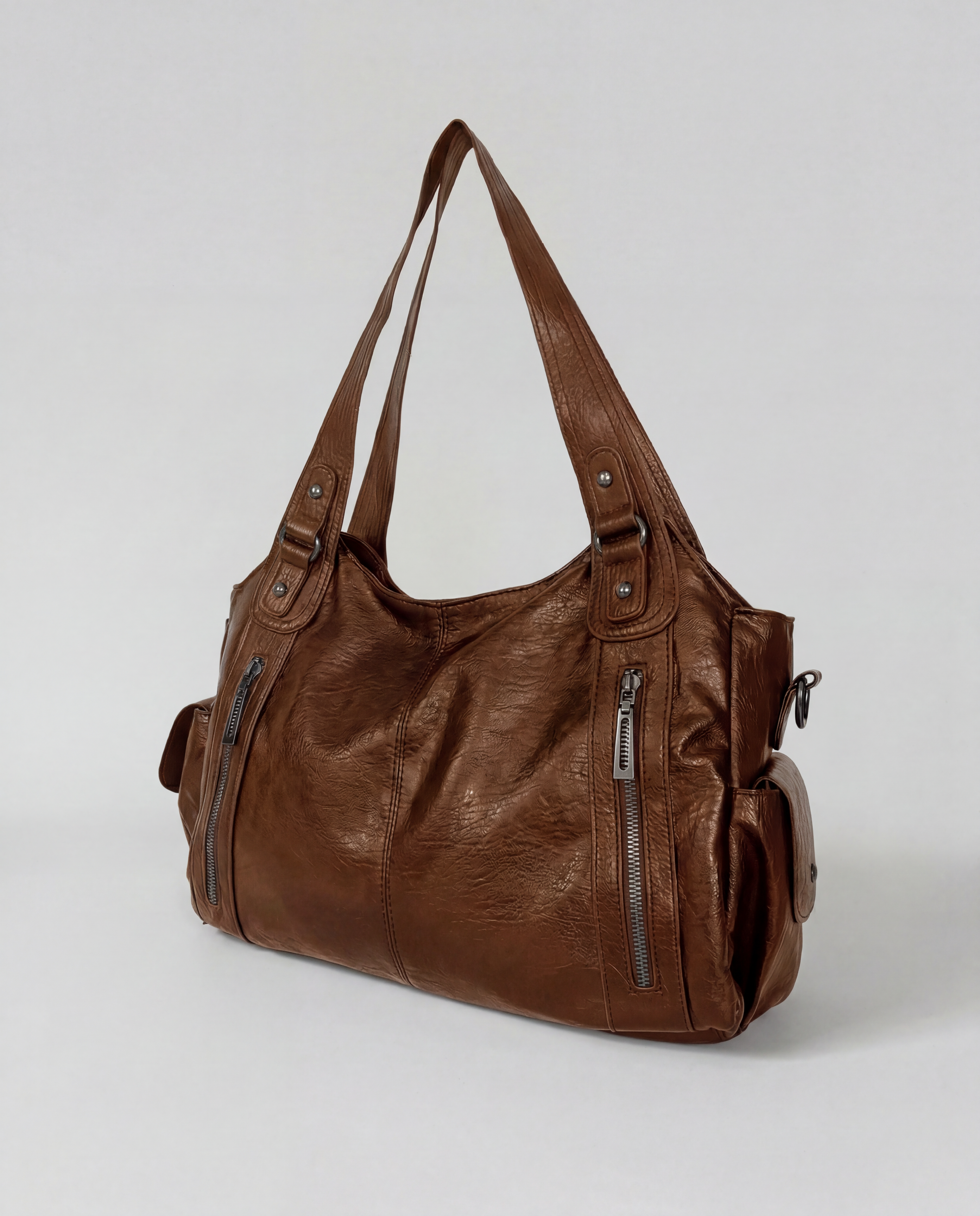 Amalfi | Oversized Multi-Pocket Shoulder Bag