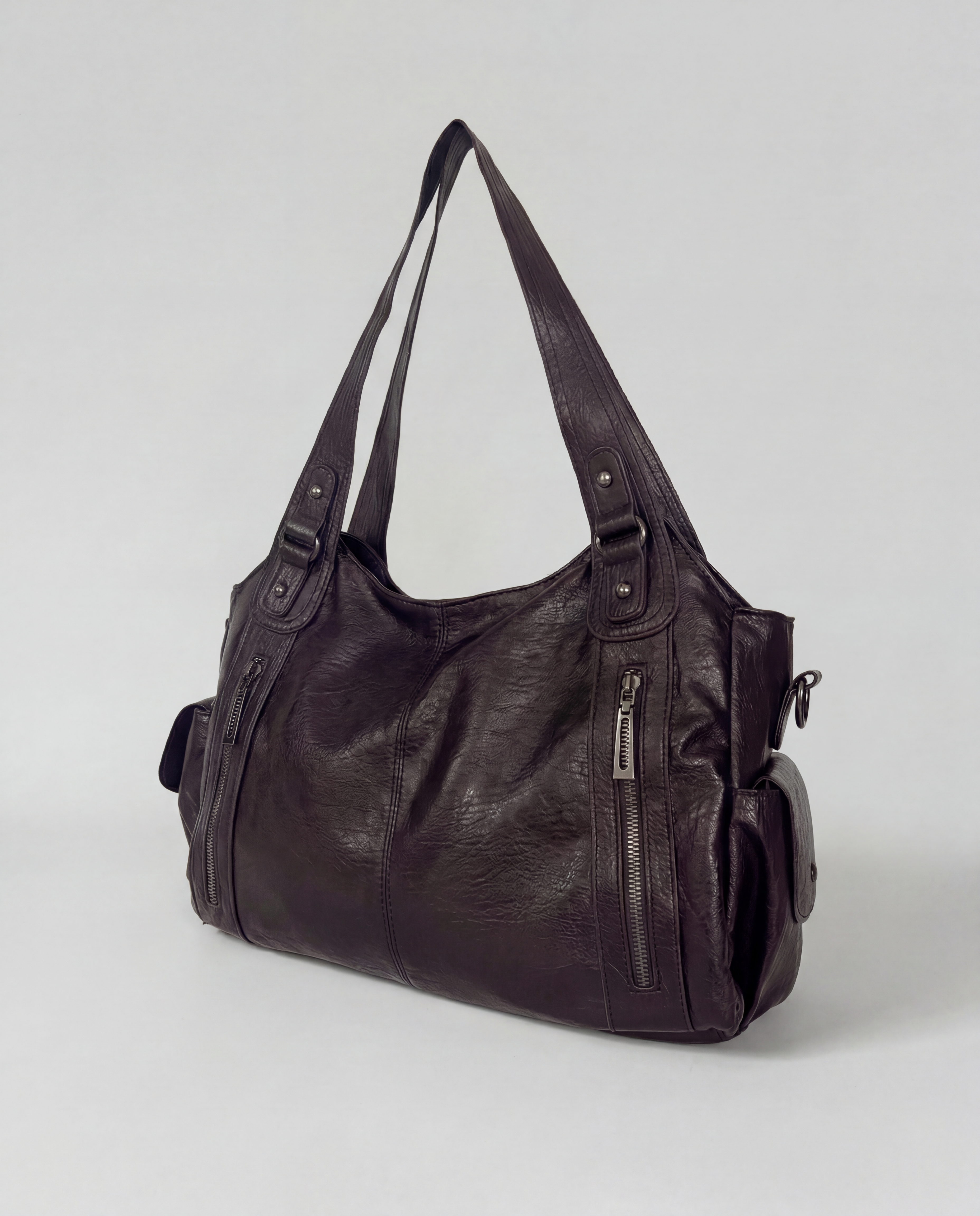 Amalfi | Oversized Multi-Pocket Shoulder Bag