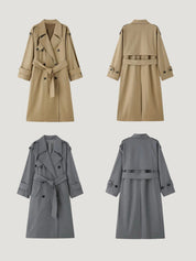 Myla | Classic Double-Breasted Trench Coat