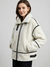 Mathilda | Faux Shearling Zip-Up Jacket