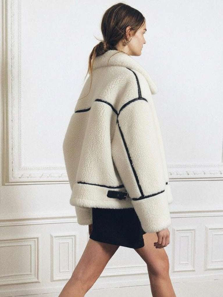 Mathilda | Faux Shearling Zip-Up Jacket