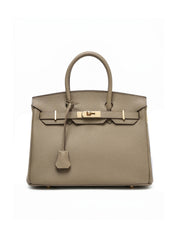 Elena | Strukturierte Leder-Top-Handle-Tasche