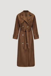 Molly faux suede Trenchcoat