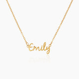 Daisy Script Name Necklace