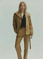 Freya | Belted Cotton Utility Trench