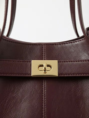 Adele | Leather Shopper Tote Bag