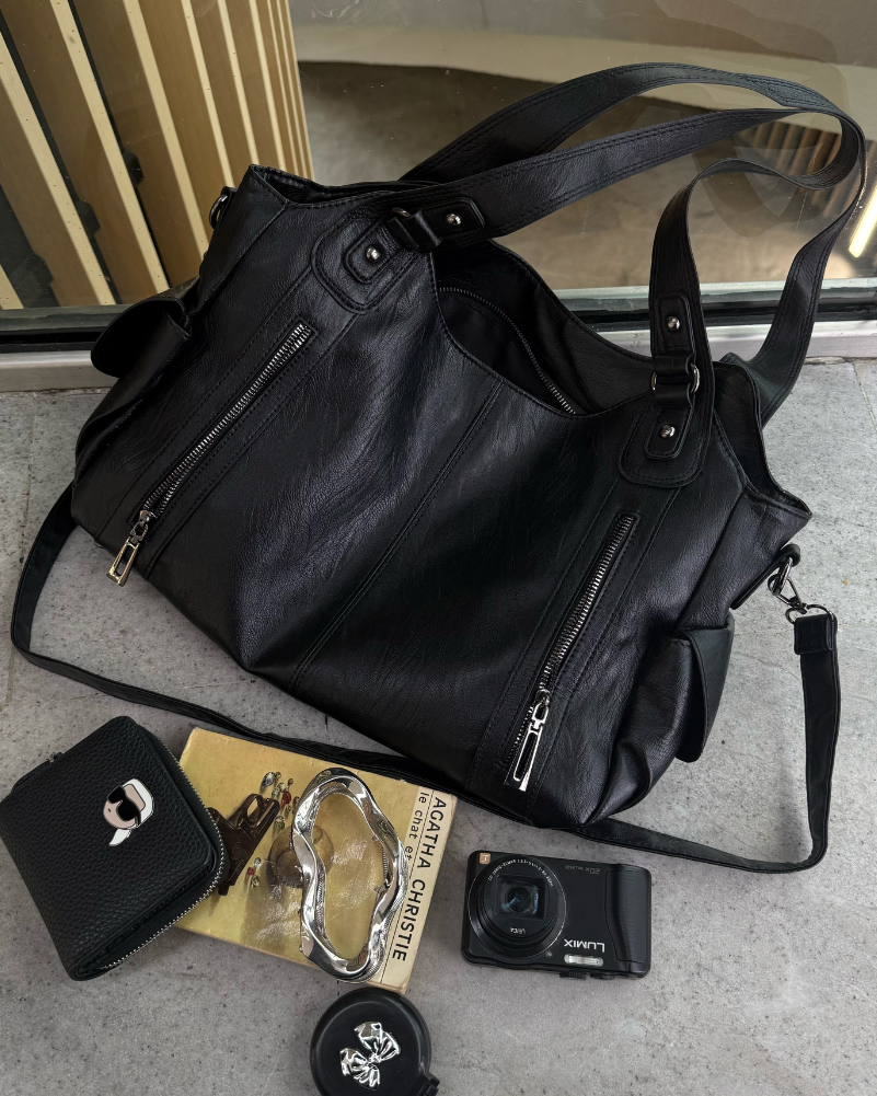 Amalfi | Oversized Multi-Pocket Shoulder Bag