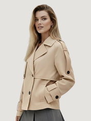Ada | Short Double-Breasted Trench Jacket