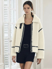 Mathilda | Faux Shearling Zip-Up Jacket