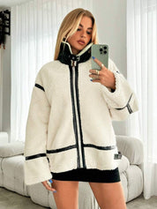 Mathilda | Faux Shearling Zip-Up Jacket