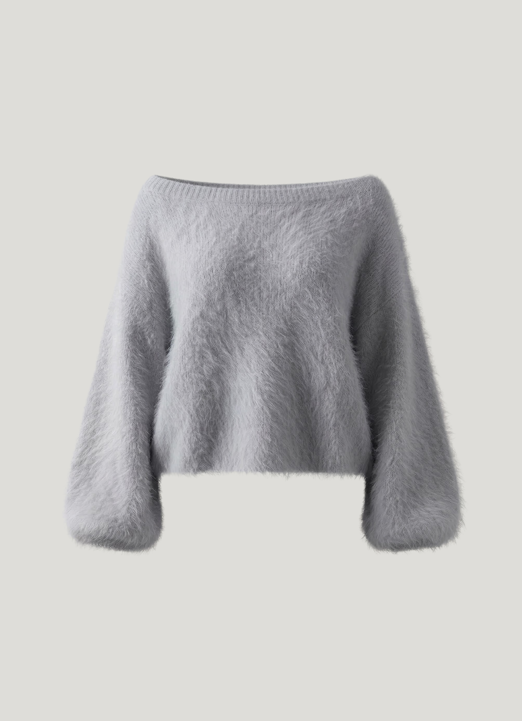 Riley | Weicher rosa flauschiger Strickpullover