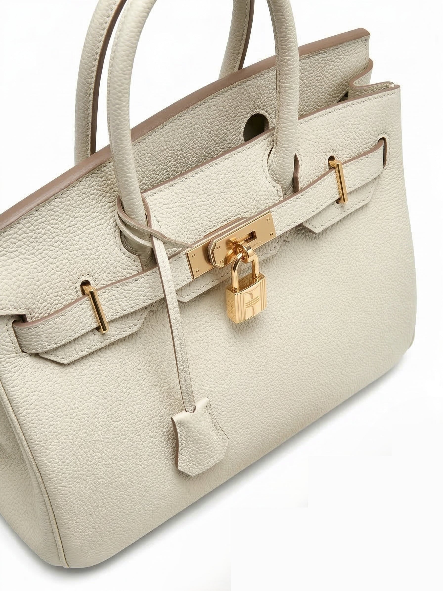 Elena | Strukturierte Leder-Top-Handle-Tasche
