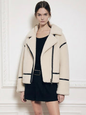 Mathilda | Faux Shearling Zip-Up Jacket