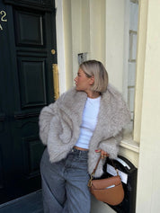 Adele | Faux Fur Oversized Coat