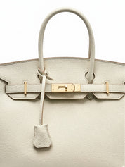 Elena | Strukturierte Leder-Top-Handle-Tasche