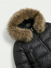 Savoy | Faux Fur Hooded Puffer Jacket