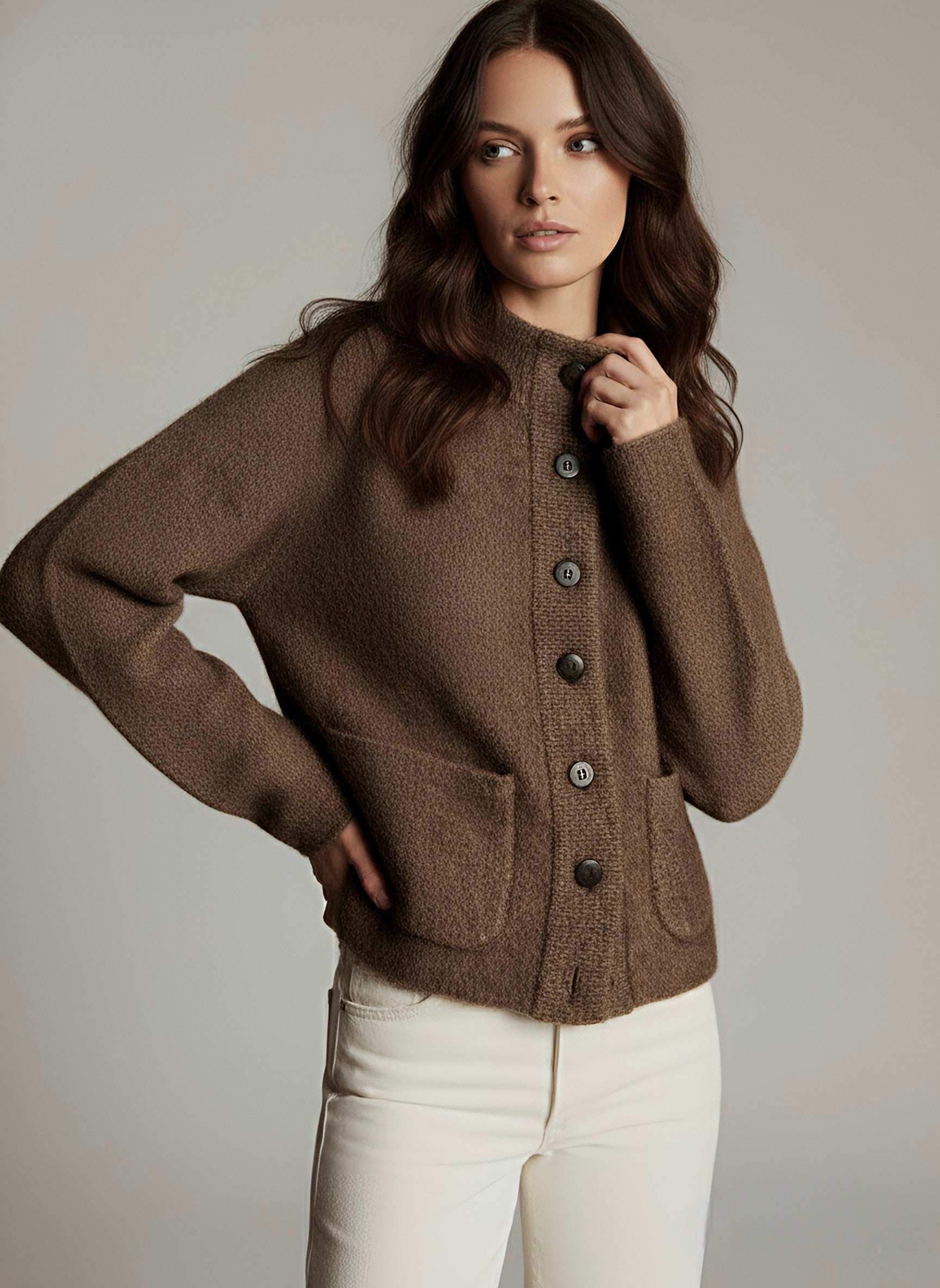 Rosemary | Buttoned Knit Jacket
