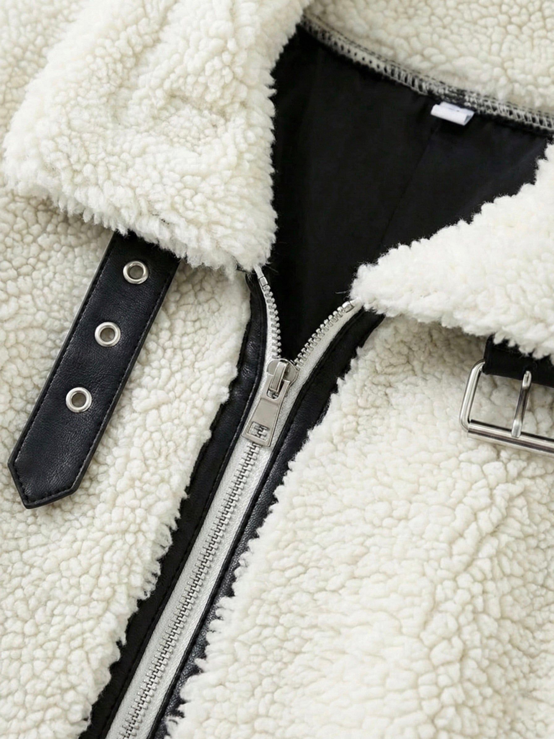 Mathilda | Faux Shearling Zip-Up Jacket