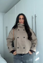 Evie | High-Neck Wool Jacket