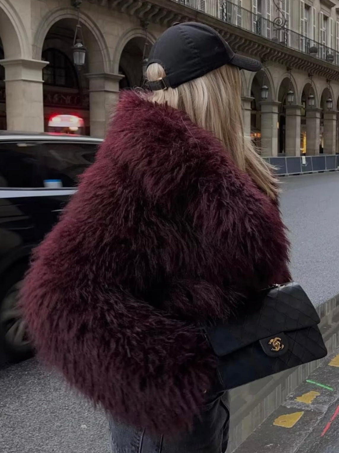 Adele | Faux Fur Oversized Coat