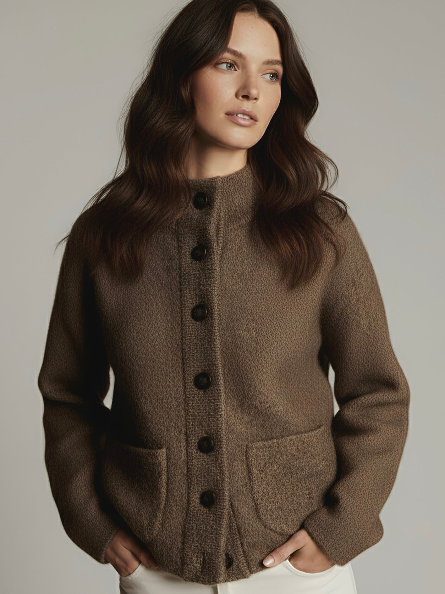 Rosemary | Buttoned Knit Jacket