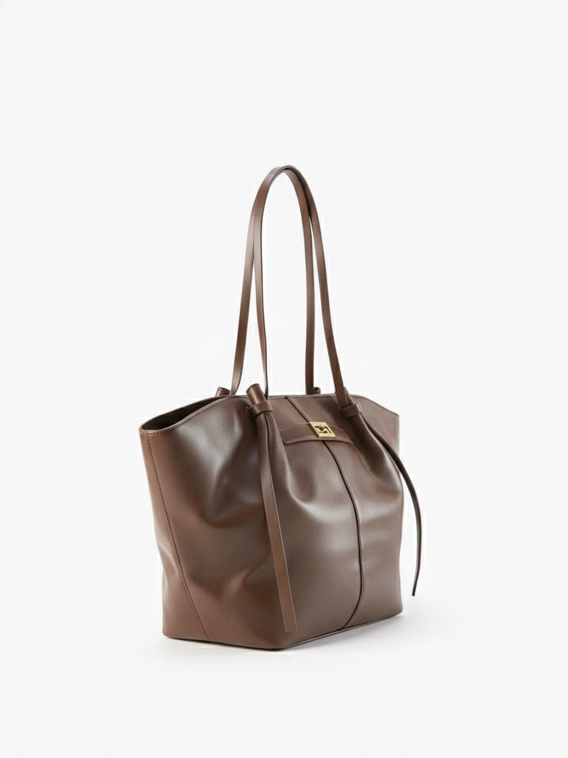 Adele | Leather Shopper Tote Bag
