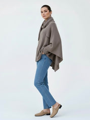 Iris | Cowl Neck Cape Coat for Women