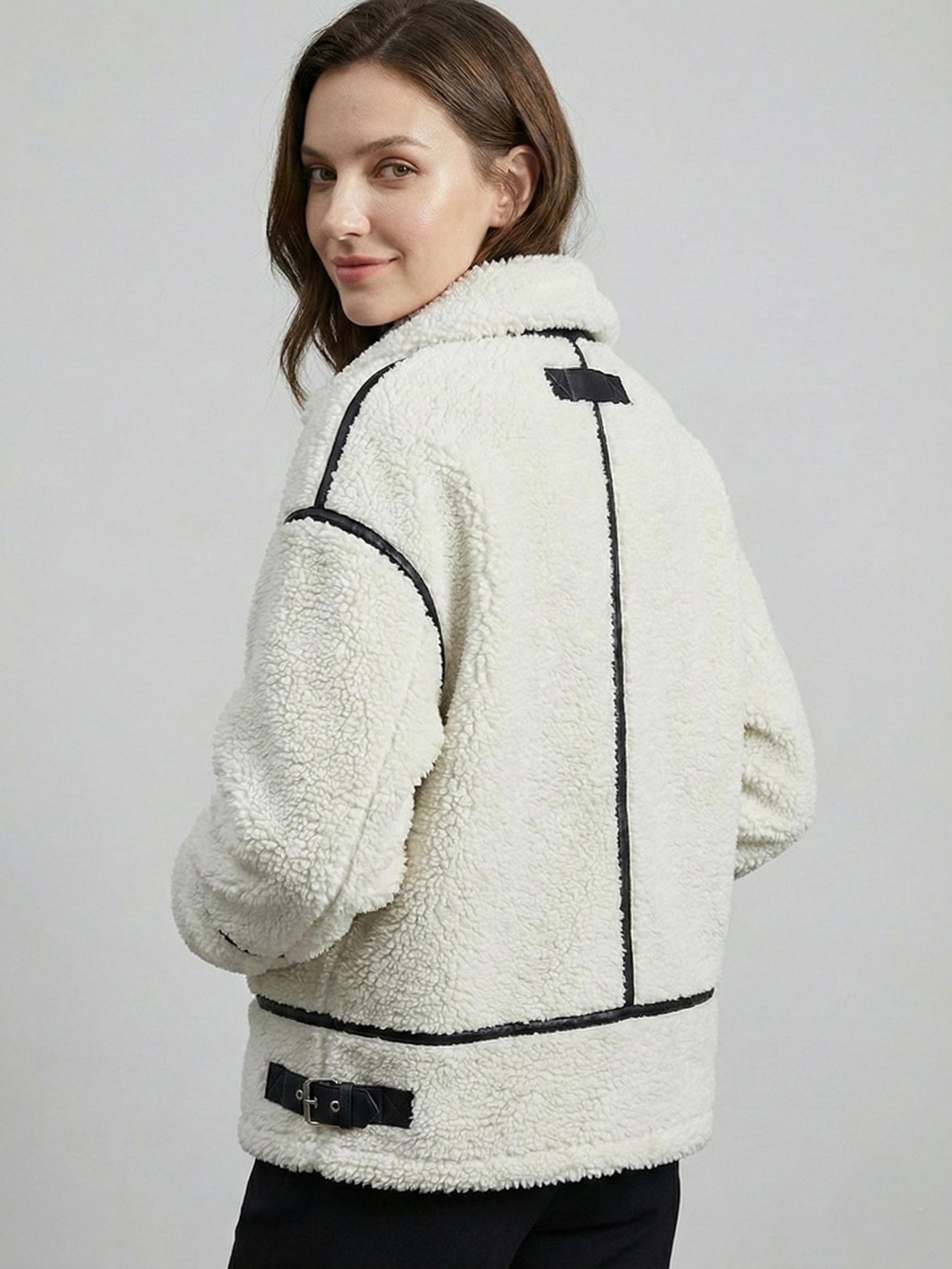 Mathilda | Faux Shearling Zip-Up Jacket