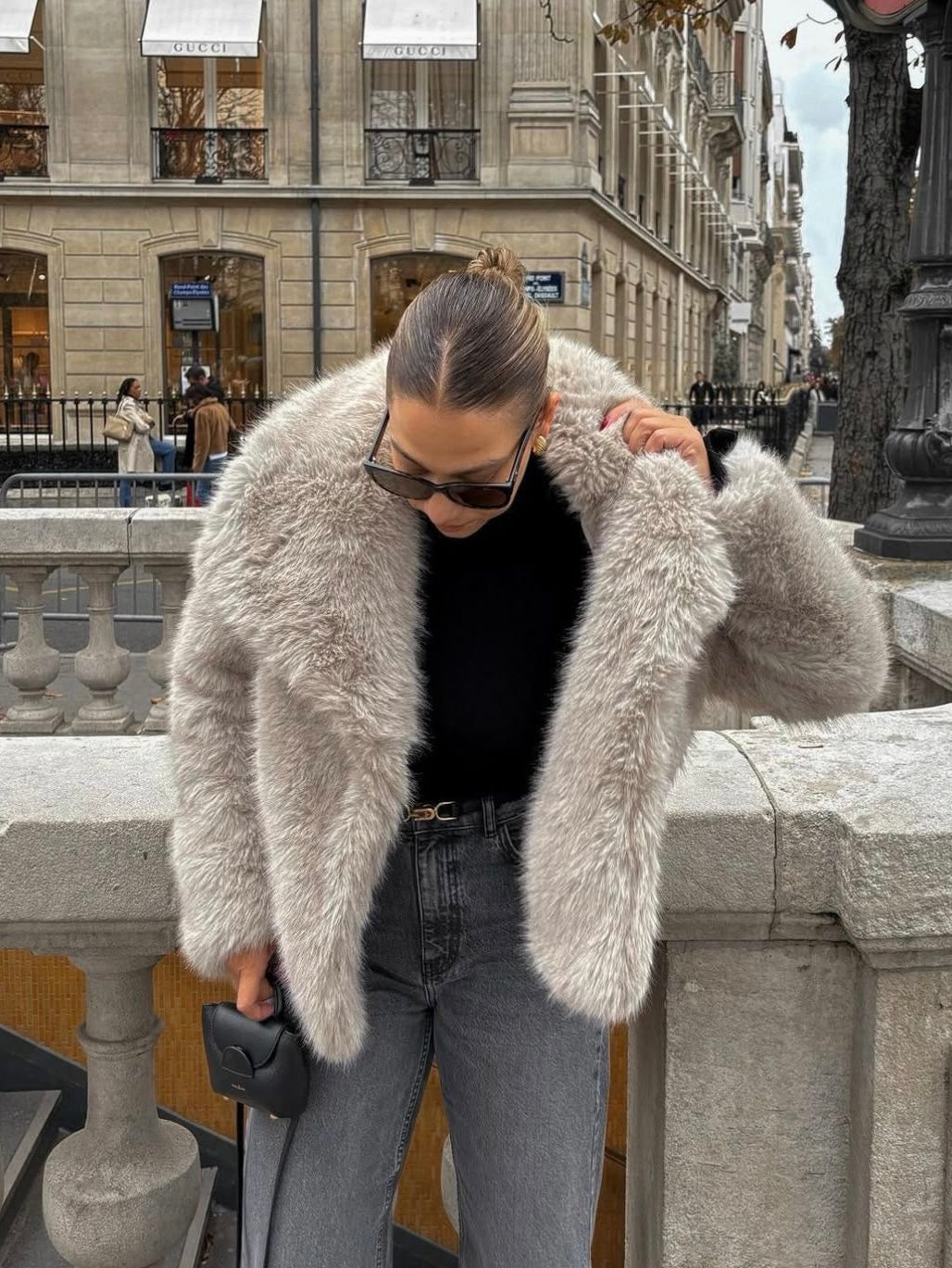 Adele | Faux Fur Oversized Coat