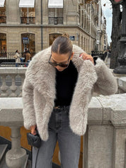 Adele | Faux Fur Oversized Coat