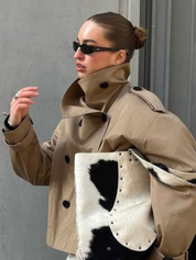 Cath | Kurzer Trenchcoat mit Gürtel
