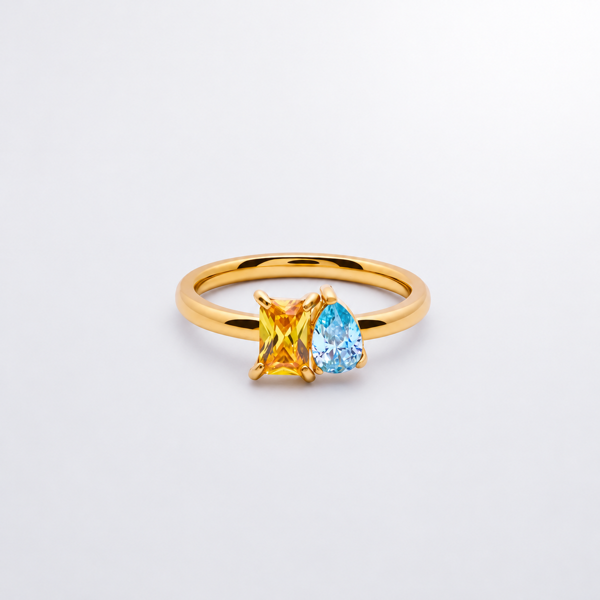Margaret Twin Birthstone Ring