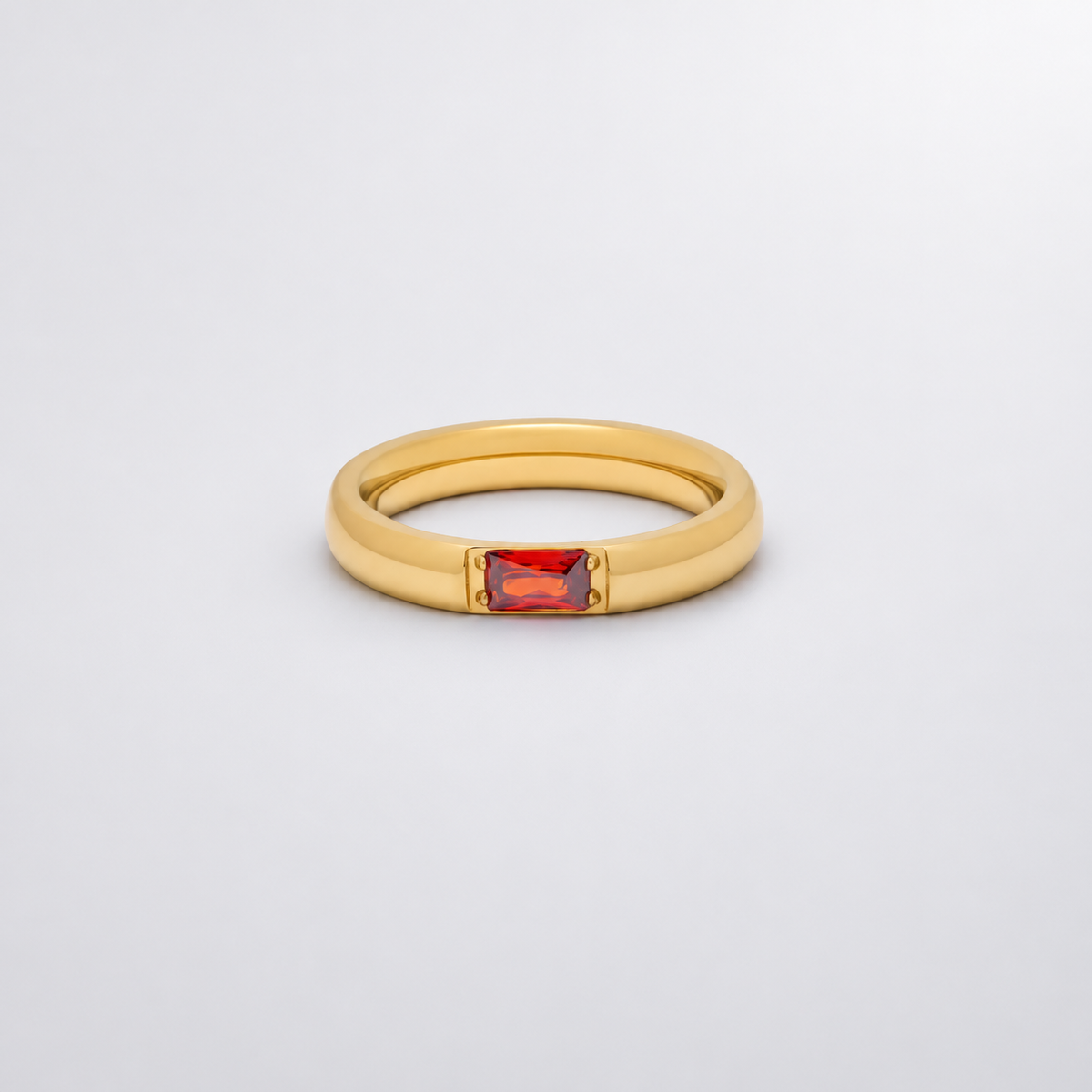 Frances Baguette Birthstone Ring