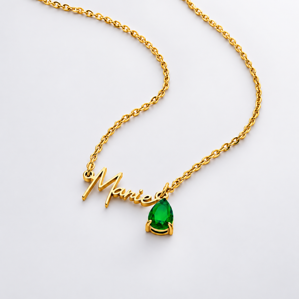 Matilda Name & Birthstone Necklace