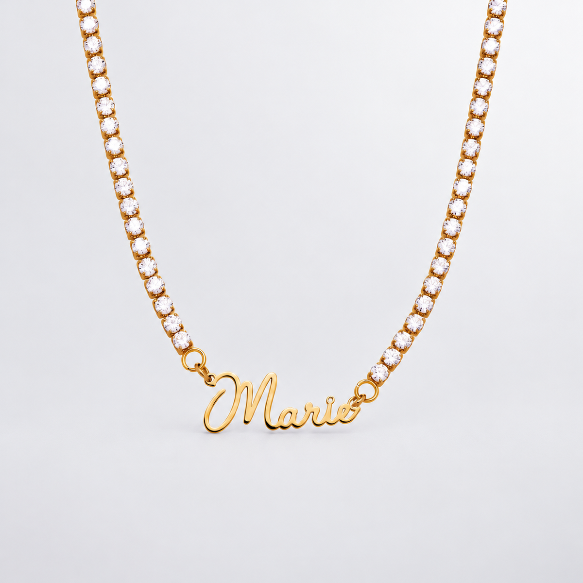 Lydia Name Tennis Necklace