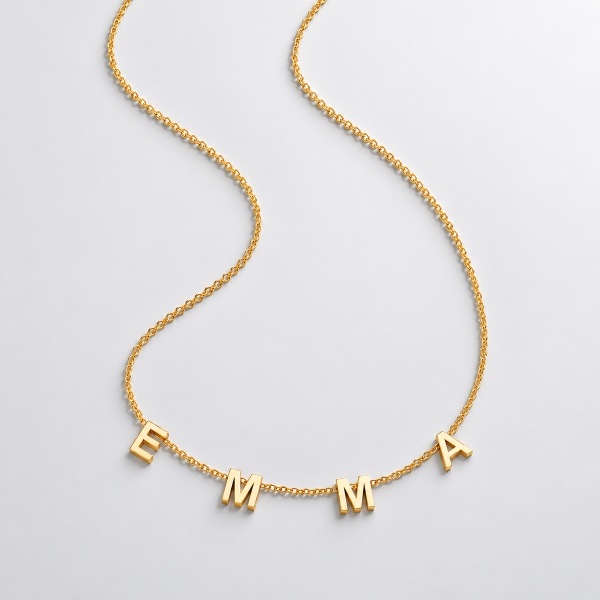 Eleanor Initial Name Necklace — product view 1