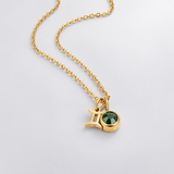 Violet Zodiac Birthstone Necklace — product view 1