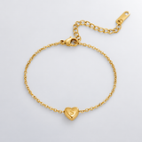 Edith Initial Heart Bracelet