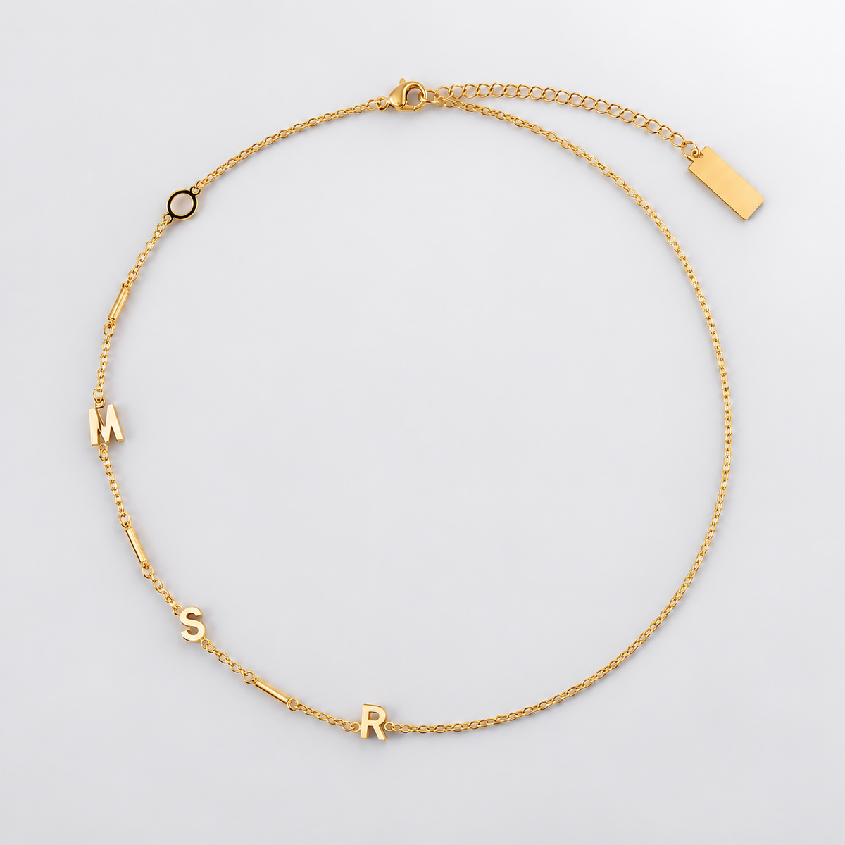 Poppy Sideways Initial Necklace
