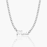 Lydia Name Tennis Necklace — product photograph 1