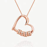 Celia Engraved Family Heart Necklace — product photograph 2