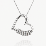 Celia Engraved Family Heart Necklace — product photograph 1