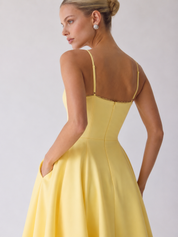 Hope | Neckline A-Line Midi Dress