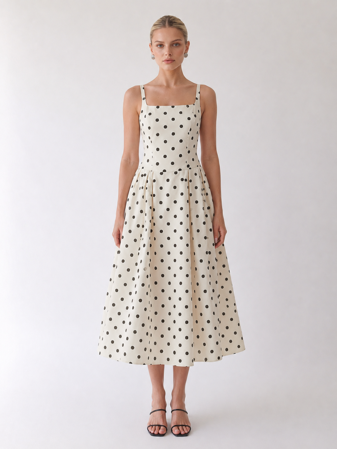 roslyn linen dress ALIGNE Drop Waist Linen Dress - White | Rosia main image 1